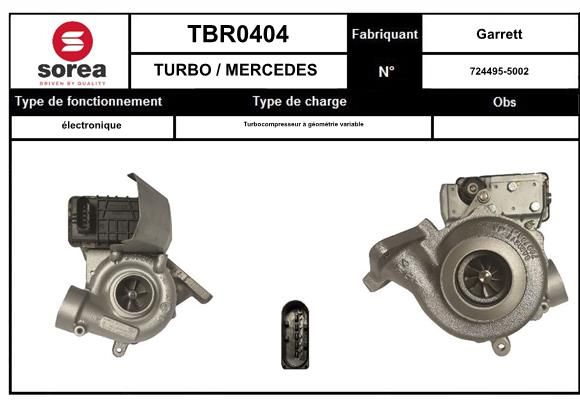 Compresor,sistem de supraalimentare TBR0403 EAI