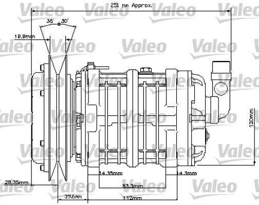 VALEO Compressor, airconditioning 815844