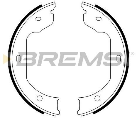 Комплект гальмівних колодок, стоянкове гальмо, Bremsi GF0081