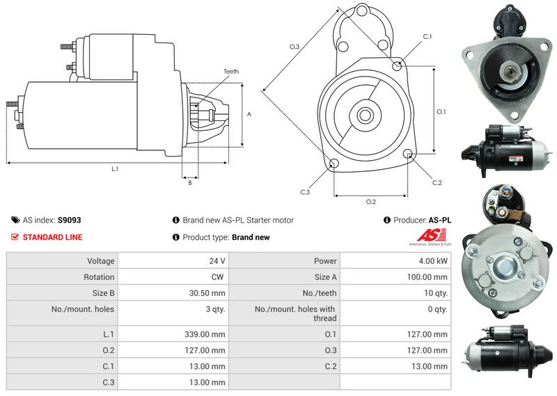 AS-PL S9093 Starter