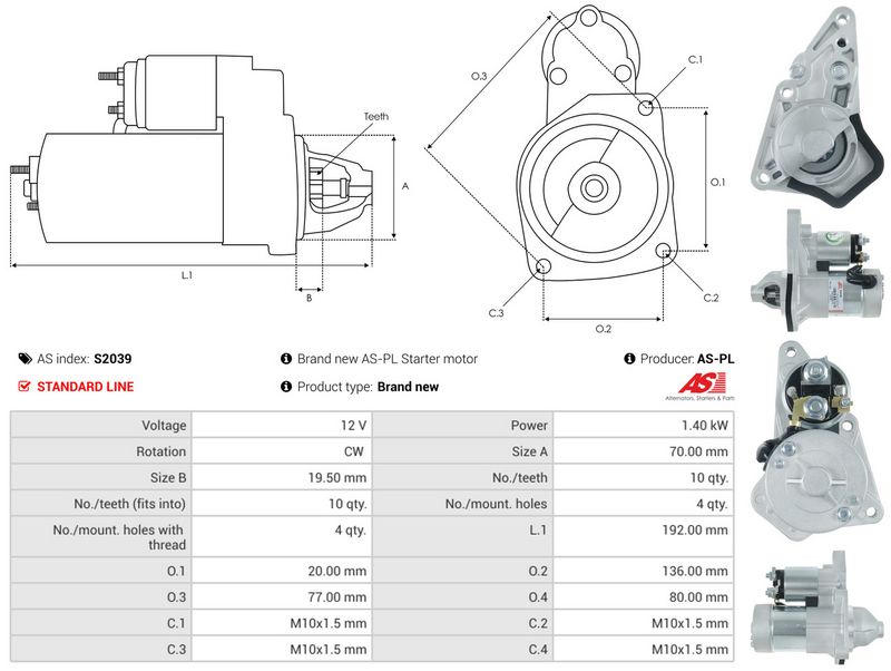 AS-PL S2039 Starter