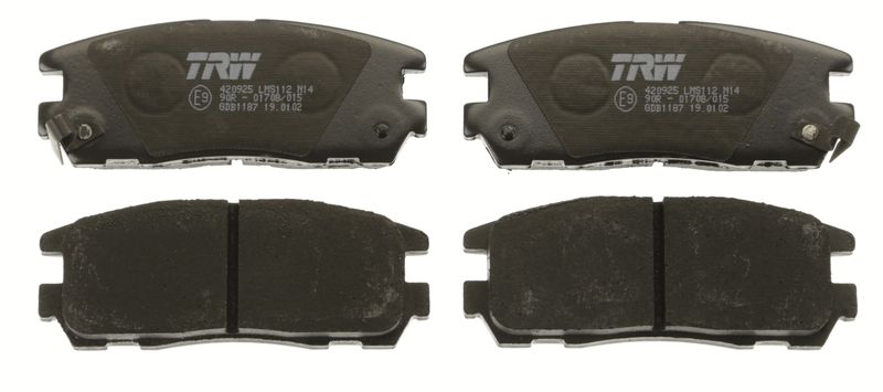 TRW GDB1187 Brake Pad Set, disc brake