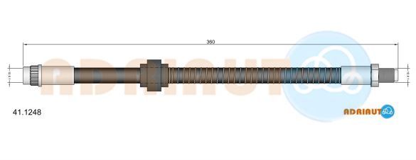 Гальмівний шланг, Adriauto 41.1248