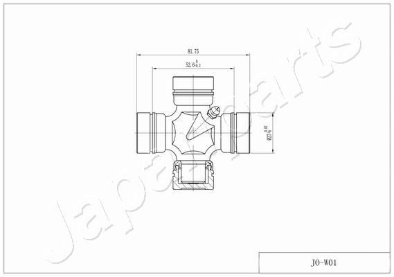 JAPANPARTS JO-W01 Joint, propshaft