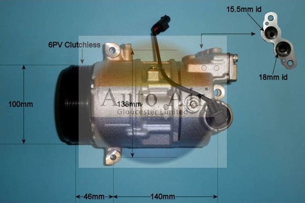 Auto Air Gloucester 14-0029P Compressor, air conditioning