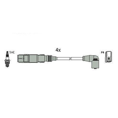 Комплект проводів високої напруги, Hitachi 134793