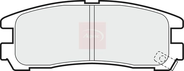 APEC Brake Pad Set, disc brake PAD668