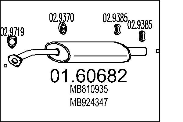 MTS hátsó hangtompító 01.60682