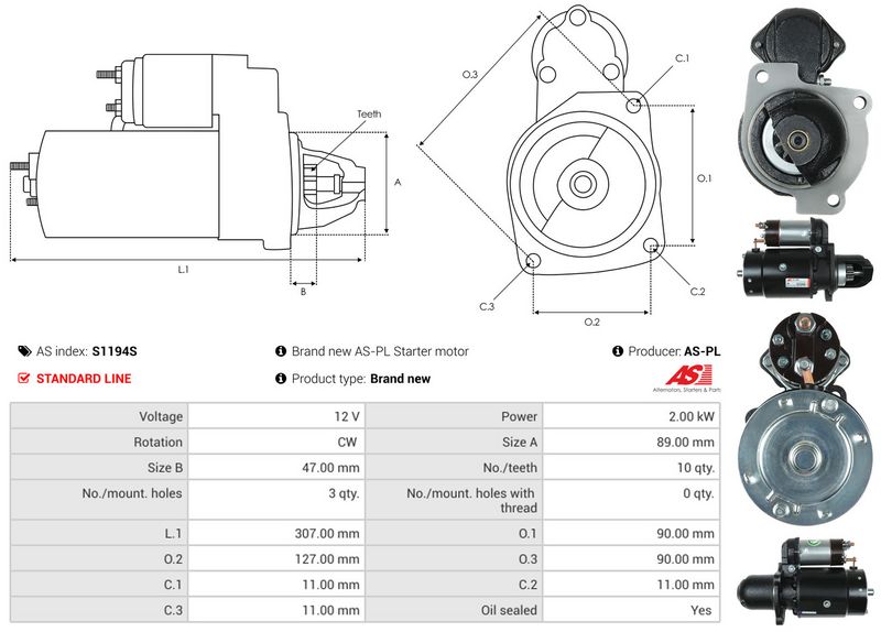 AS-PL S1194S Starter