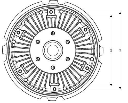 NRF 49065 Clutch, radiator fan