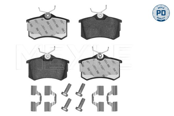 set placute frana,frana disc 025 209 6115/PD MEYLE