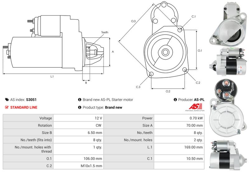 AS-PL S3051 Starter