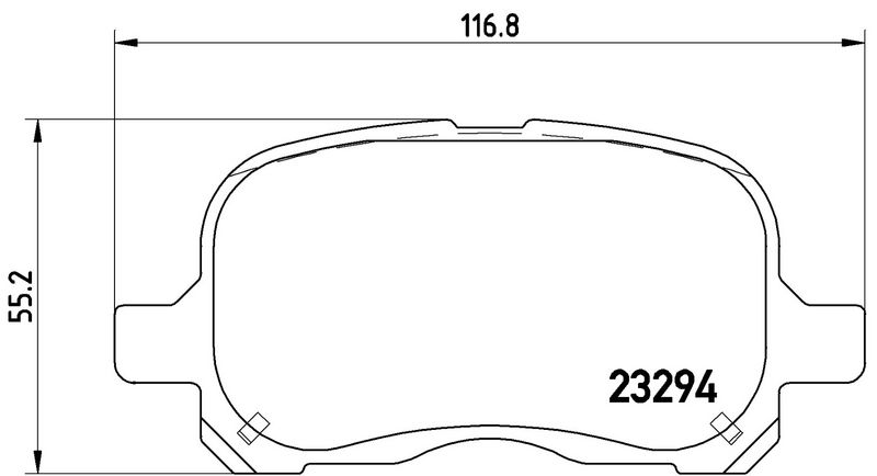 BREMBO P83044 Brake Pad Set, disc brake