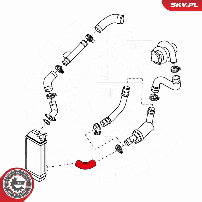 ESEN SKV 24SKV088 Charge Air Hose