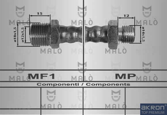 AKRON-MALÒ fékcső 8032
