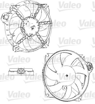 VALEO ventilátor, motorhűtés 696229
