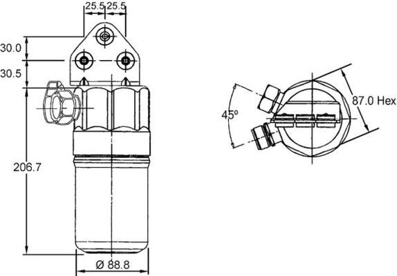 MAHLE Droger, airconditioning AD 187 000S