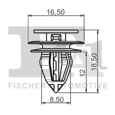 FA1 79-40033.5 Clip, trim/protection strip