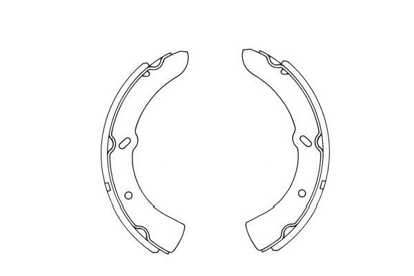 Kavo Parts Комплект барабанных колодок