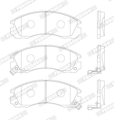 FERODO FDB765 Brake Pad Set, disc brake