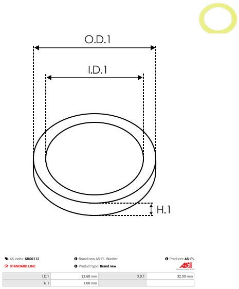 AS-PL SRS0112 Repair Set, alternator