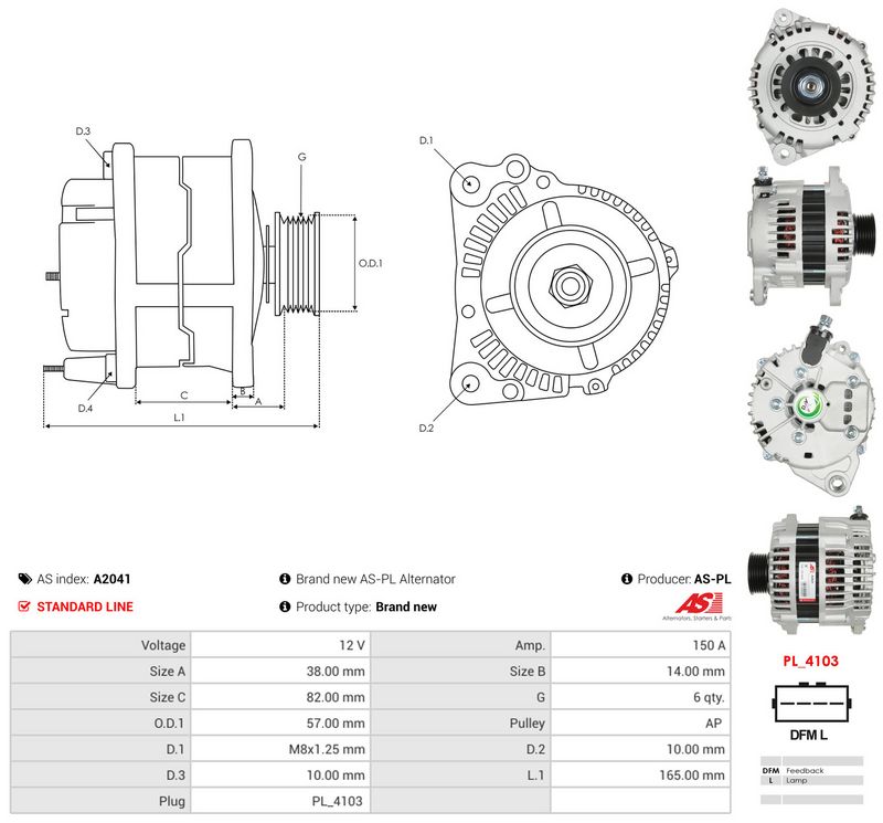 Generaator, AS-PL A2041