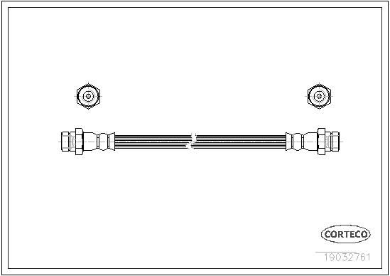 CORTECO 19032761 - Brake Hose