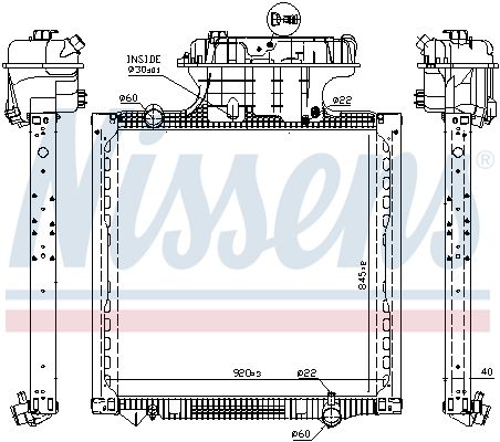 ОХЛАДИТЕЛЬ ДВИГАТЕЛЯ ВОДНЫЙ MAN TGS I D2066LF01-D2676LF57 06/06-09/21