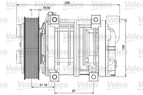 VALEO Compressor, airconditioning 716658