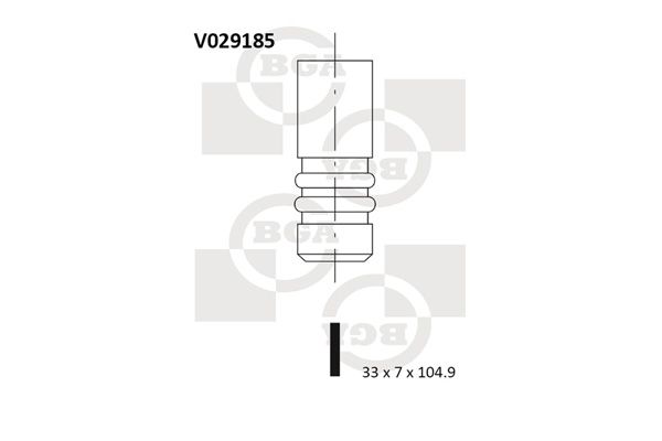 Впускний клапан, Bg Automotive V029185