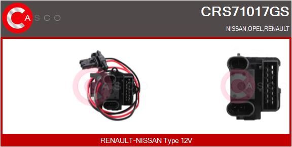 Odpor, vnitřní tlakový ventilátor CRS71017GS