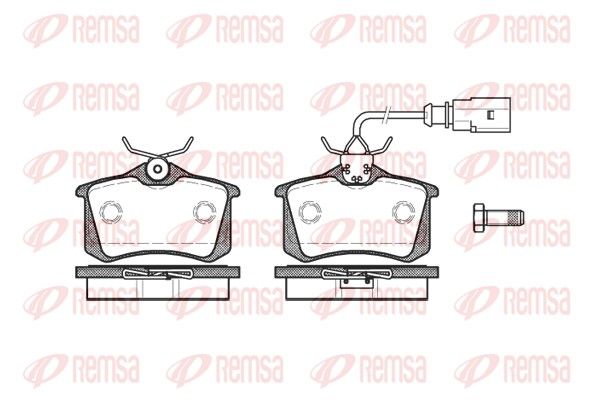 Колодка тормозная дисковая задняя FORD GALAXY, SEAT ALHAMBRA, VW T4, SHARAN (пр-во REMSA)