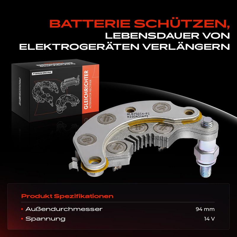 Frankberg 5481FB0054867 Rectifier, alternator