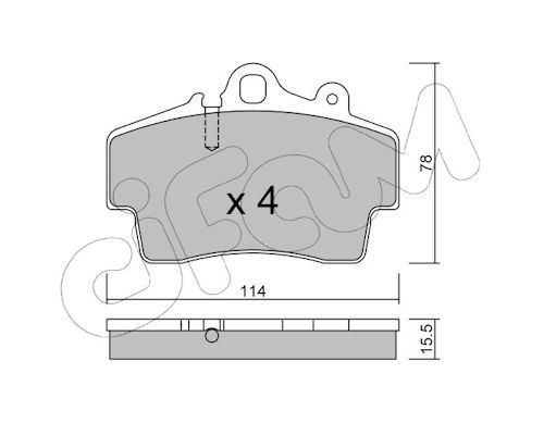 Set placute frana,frana disc 822-891-0 CIFAM