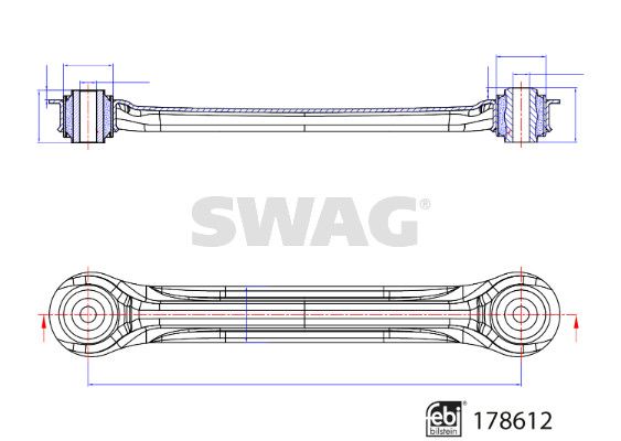 SWAG 33 10 4641 Control/Trailing Arm, wheel suspension
