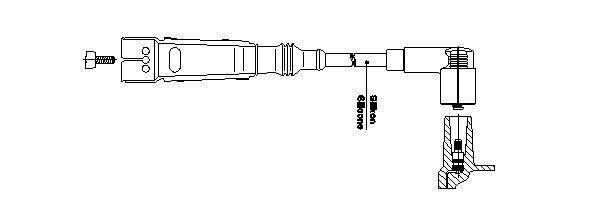 BREMI Gyújtógyertya kábel 111A52