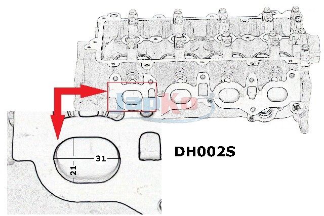 JAPKO JDH002S Cylinder Head