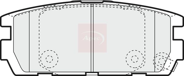 APEC Brake Pad Set, disc brake PAD1360