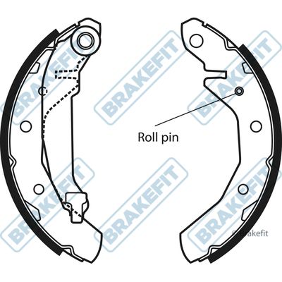 APEC Brake Shoe Set BSH1014