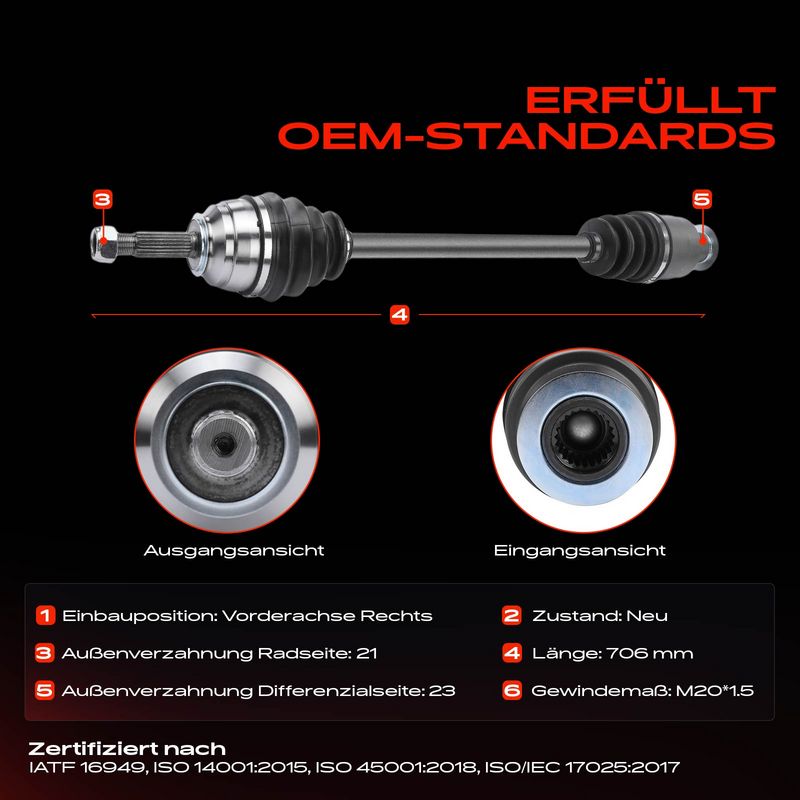 Frankberg 5481FB0010698 Drive Shaft