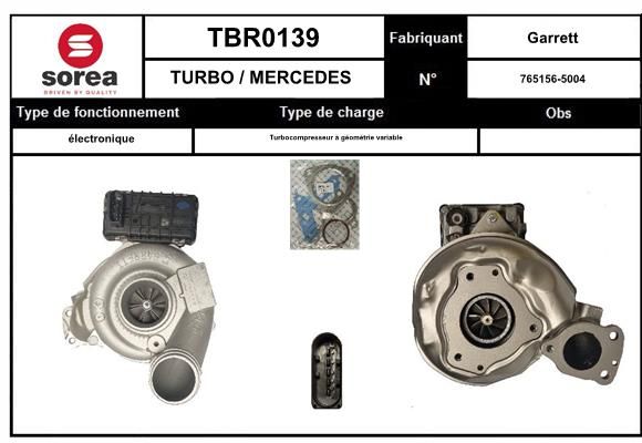 Compresor,sistem de supraalimentare TBR0138 EAI