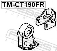 FEBEST TM-CT190FR Mounting, engine
