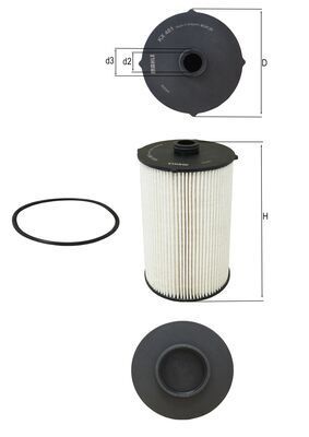 Filtre+à+carburant MAHLE KX 481D