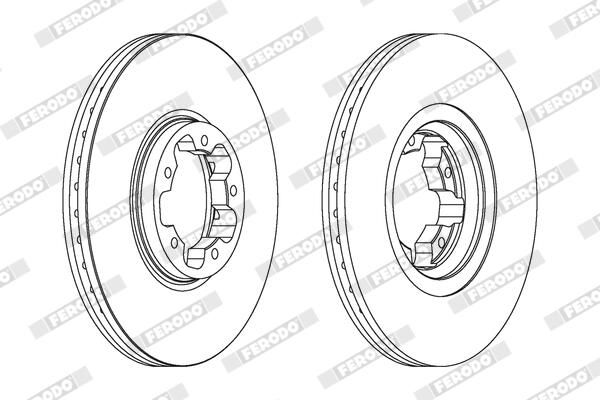 FERODO DDF1113C Brake Disc