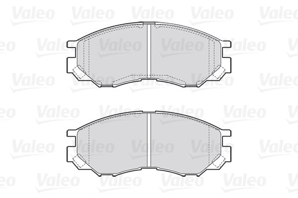 Комплект гальмівних накладок, дискове гальмо, Valeo 301522