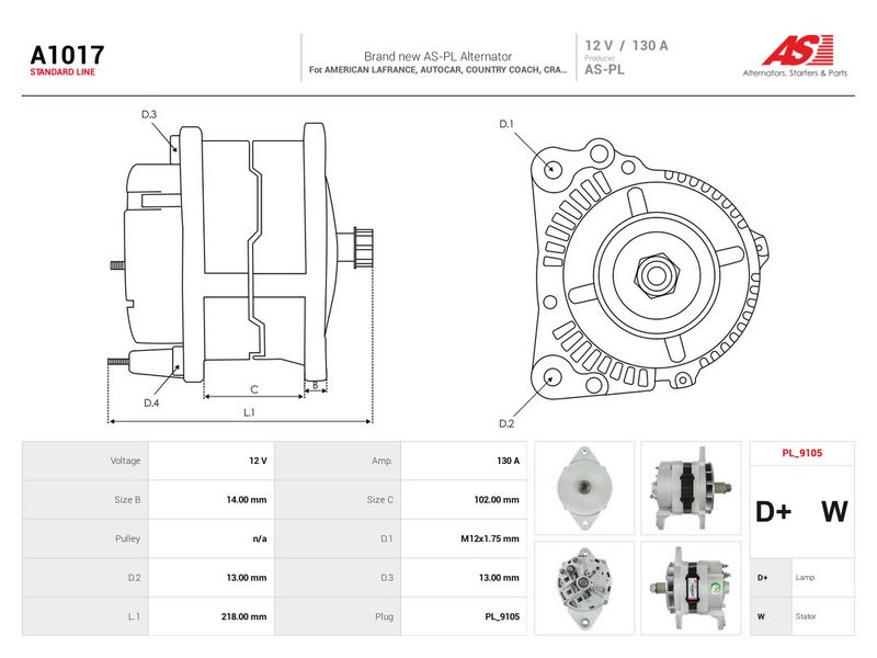Generaator, AS-PL A1017