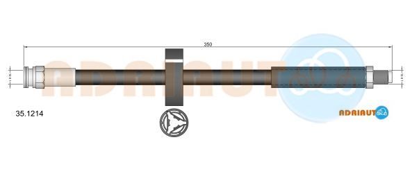 Гальмівний шланг, Adriauto 35.1214