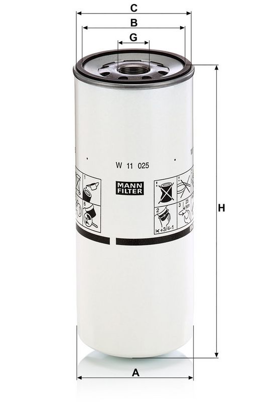 Õlifilter, MANN-FILTER W 11 025