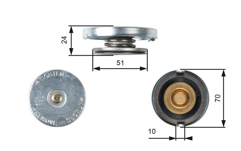 Gates Radiator Cap RC103