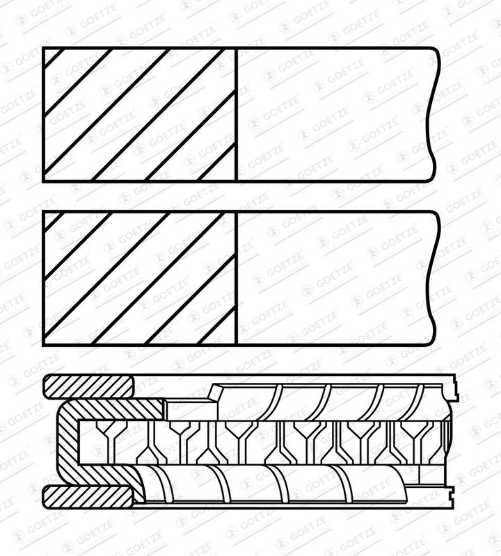 Jeu+segments+pistons GOETZE ENGINE 08-107400-00